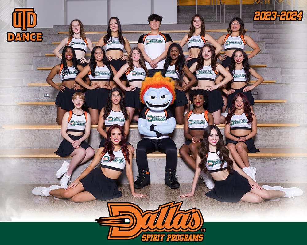 UT Dallas Power Dancers 2023-2024 Group Photo
